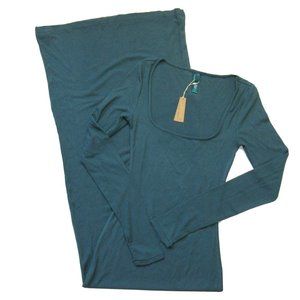 NWT SKIMS™️ Long Sleeve Soft Lounge Dress- Teal